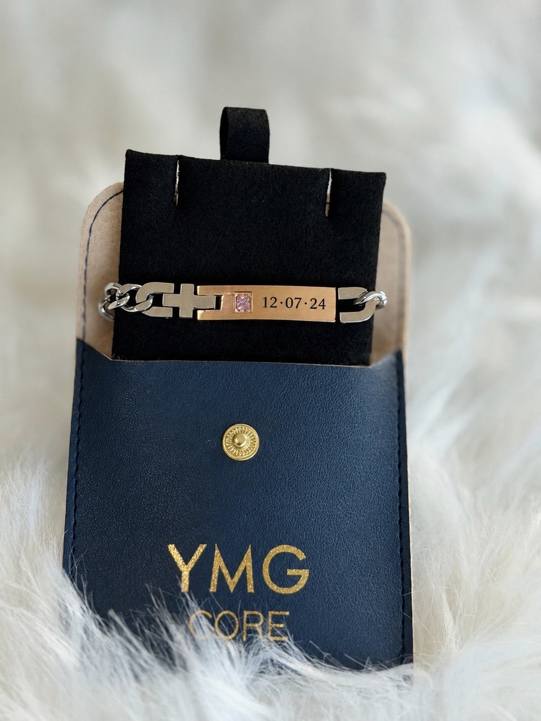 Personalized Bar Bracelet in Stainless Steel
