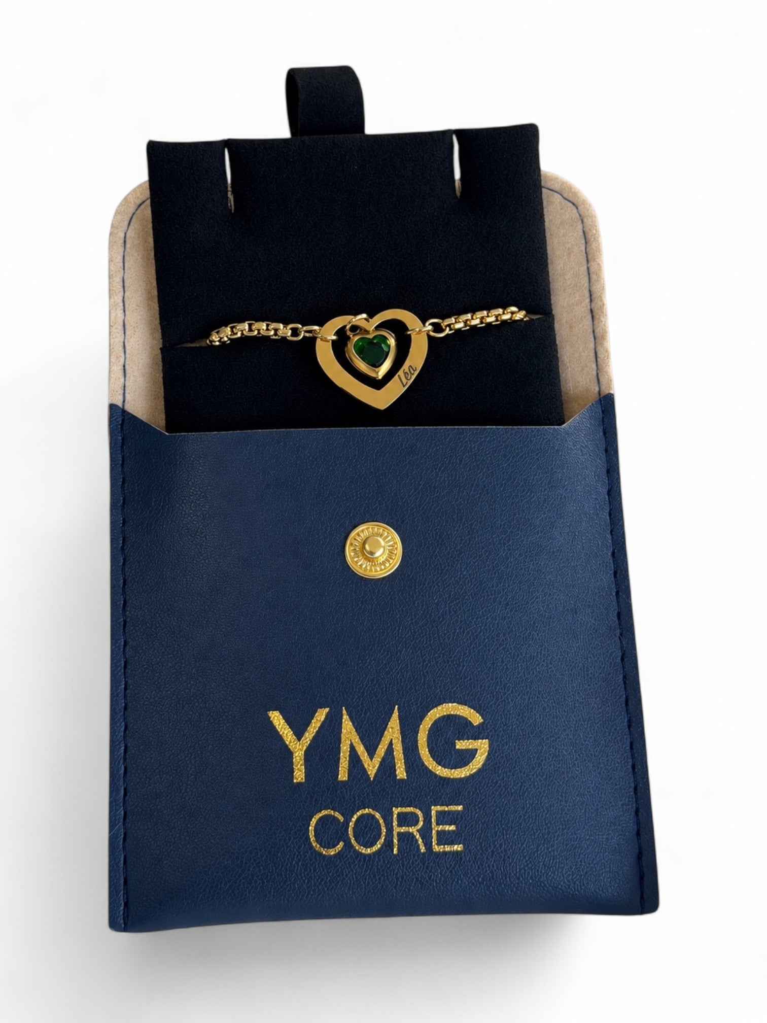 Personalized Heart Bracelet in Stainless Steel