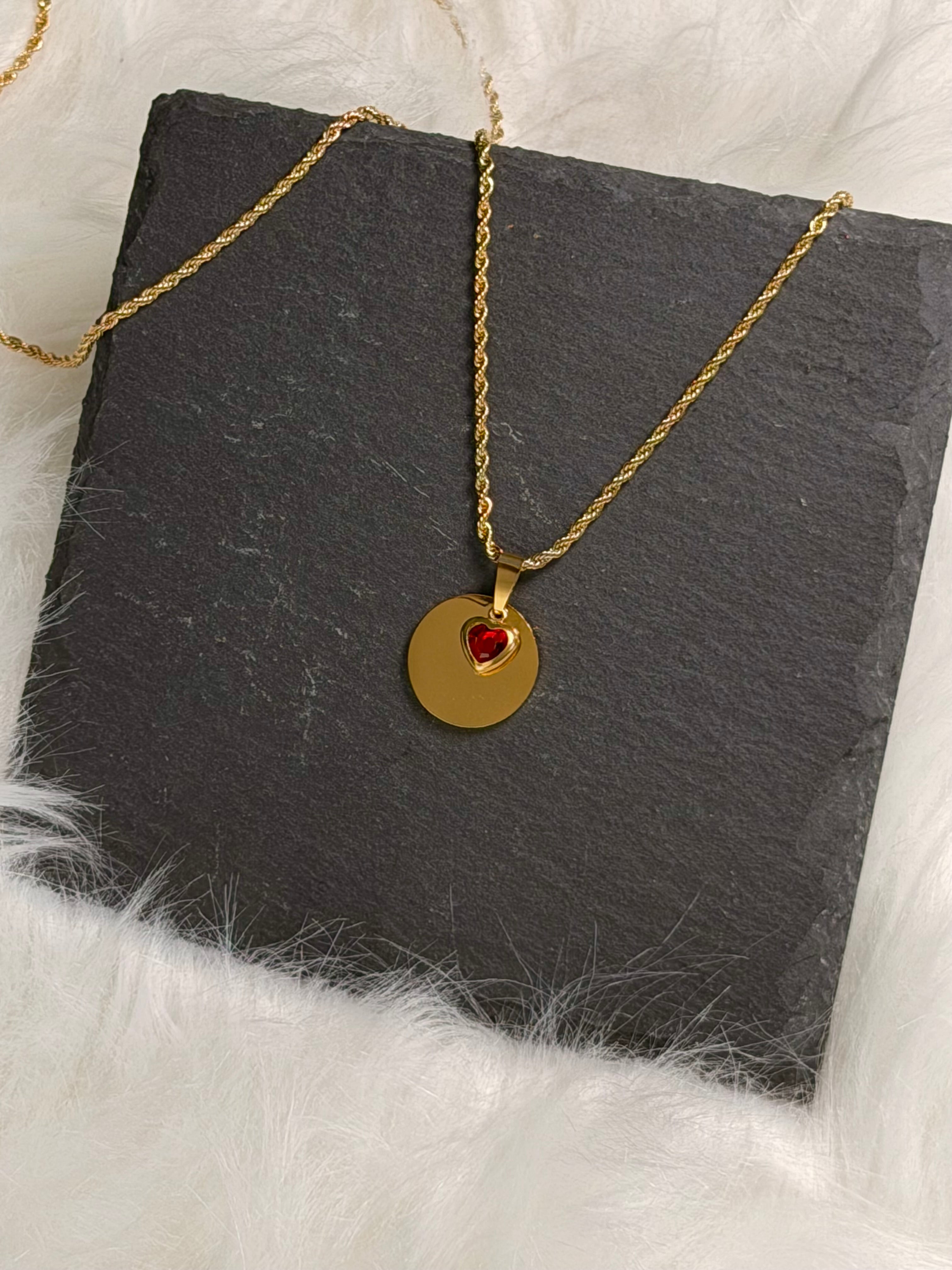 Round Family Design Pendant Necklace in Premium 316L Stainless Steel