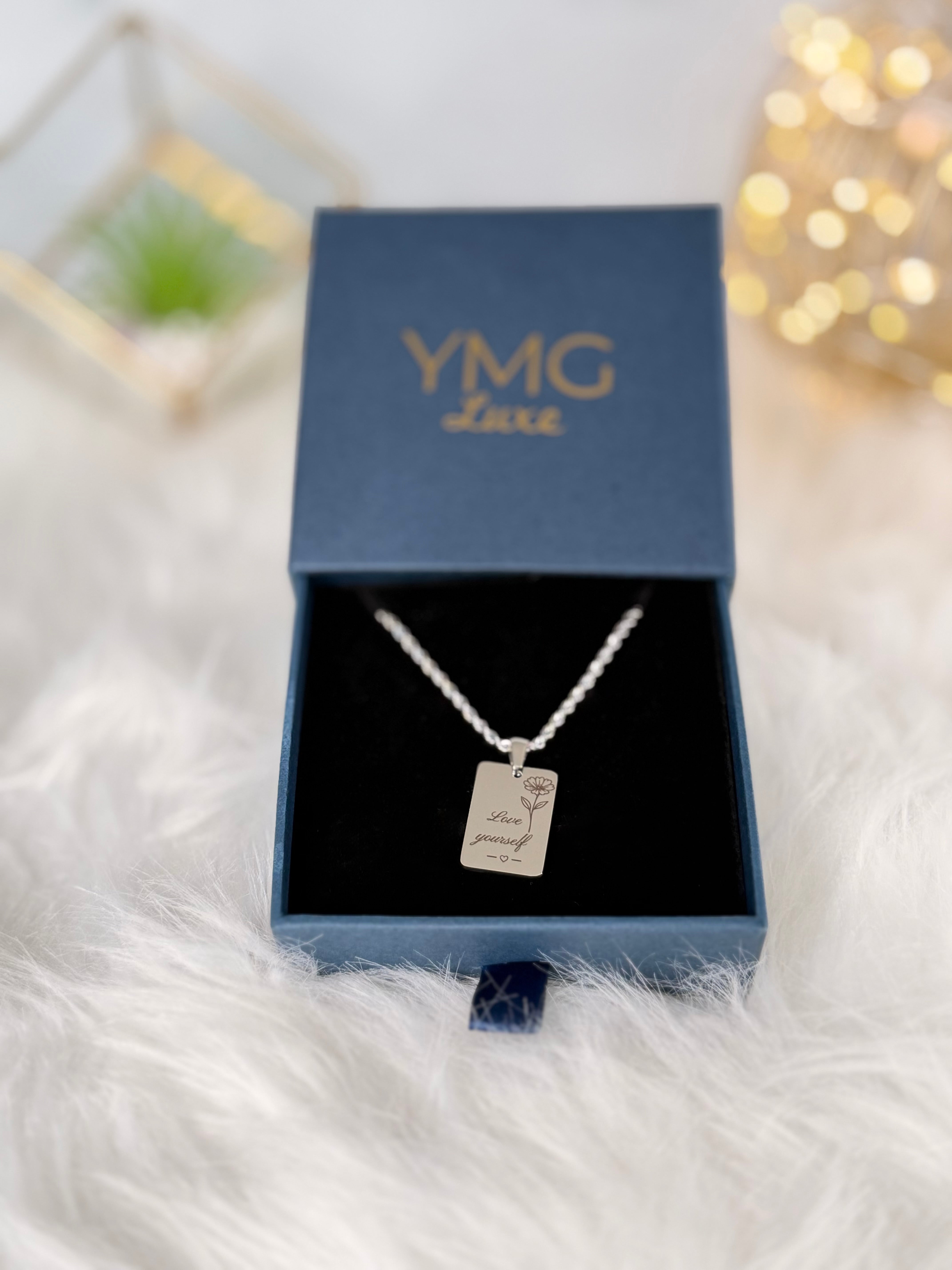 Love Yourself Necklace in 316L Stainless Steel